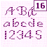 alphabet 16