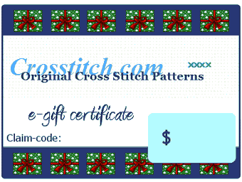 cross stitch pattern Gift Certificate