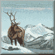 cross stitch pattern Elk