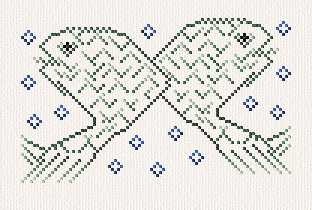 Free Cross Stitch Pattern - Star Motif, Back Stitch from the