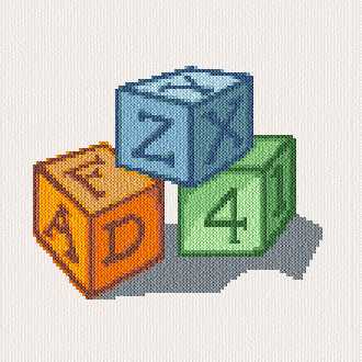 Blocks Cross Stitch Pattern baby