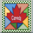 cross stitch pattern Canada Quilt