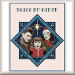 cross stitch pattern Christmas Card