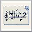 cross stitch pattern Music Page