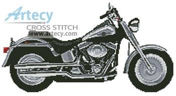 MOTORCYCLE cross stitch pattern