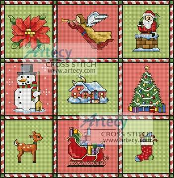 Free cross-stitch pattern "Christmas stocking-Snowman" | Cross