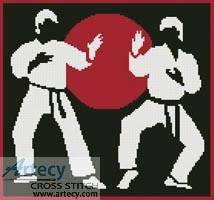 Karate Cross Stitch Pattern oriental Karate stitch cross pattern patterns craftsy taekwondo embroidery kaynak choose