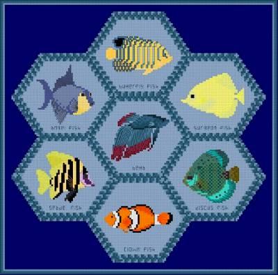 fish quilt pattern | eBay