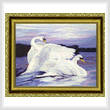 cross stitch pattern Swans