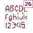 alphabet 26