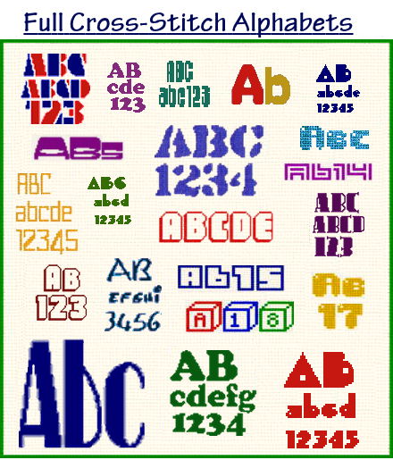 Cross stitch new alphabets