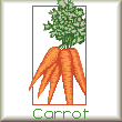 cross stitch pattern Carrots