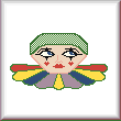 cross stitch pattern Clown - free pattern!