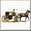 cross stitch pattern Carriage