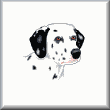 cross stitch pattern Dalmation