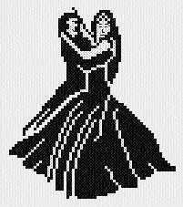 cross stitch pattern Dancers