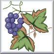 cross stitch pattern Grapes