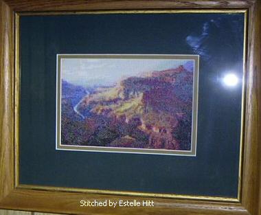 cross stitch pattern Grand Canyon