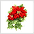 cross stitch pattern Poinsettia