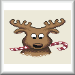 cross stitch pattern Reindeer