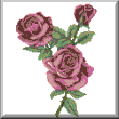 cross stitch pattern Roses
