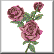 Cross stitch pattern Roses