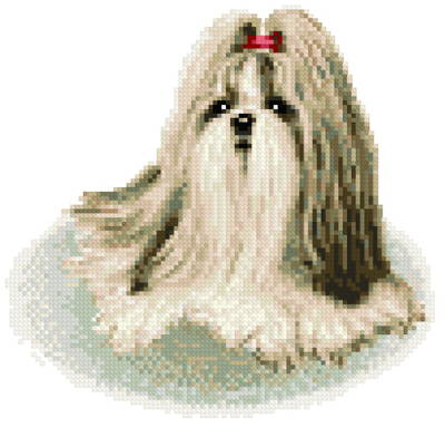 Cross Stitch Patterns - Dogs - Sheltie Dog Collie Cross Stitch Pattern