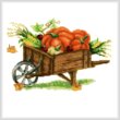 cross stitch pattern Autumn Wheelbarrow