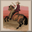 cross stitch pattern Cowboy