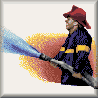 cross stitch pattern Fire Fighter