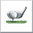 cross stitch pattern Golf