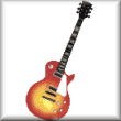 cross stitch pattern Gibson Les Paul