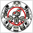 cross stitch pattern Haida Drum