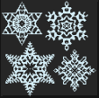 cross stitch pattern Snowflakes 1