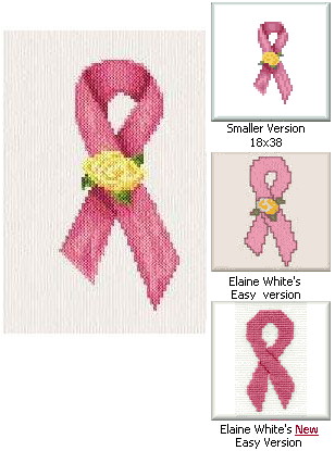 Awareness Ribbon Cross Stitch Pattern Digital Download