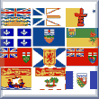 cross stitch pattern Flags of Canada