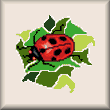 cross stitch pattern Ladybug