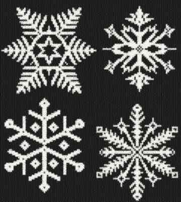 SET OF 6 SNOWFLAKES - Hand embroidery pattern pdf | Shop | Kaboodle