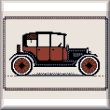 cross stitch pattern Antique Car