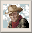 cross stitch pattern Cowboy