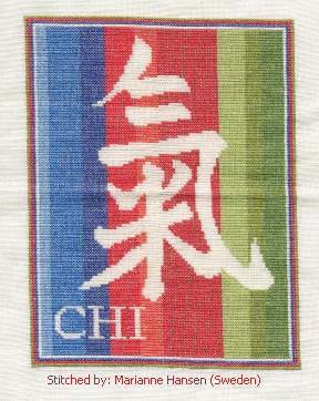 cross stitch pattern Chi Energy Symbol