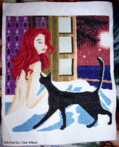 cross stitch pattern Moonlit Night