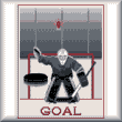 cross stitch pattern Hockey Goal