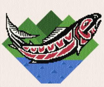 cross stitch pattern Native Chinook