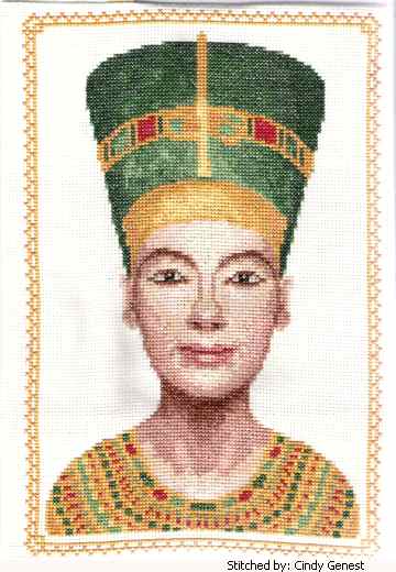 cross stitch pattern Nefertiti