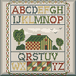 cross stitch pattern Country Sampler