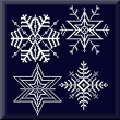 cross stitch pattern Snowflakes 3