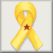 cross stitch pattern Yellow Ribbon