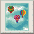 cross stitch pattern Hot Air Balloons