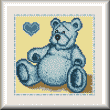 cross stitch pattern Blue Bear